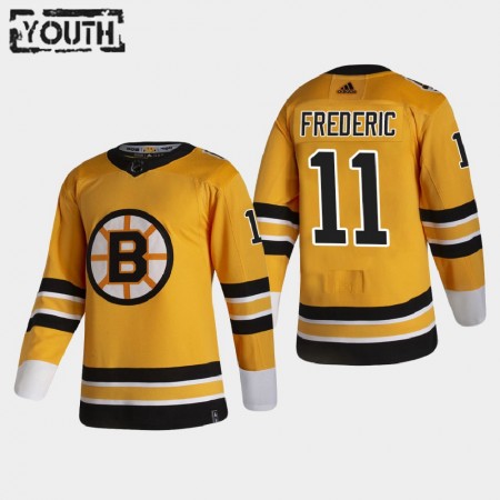 Kinder Eishockey Boston Bruins Trikot Trent Frederic 11 2020-21 Reverse Retro Authentic